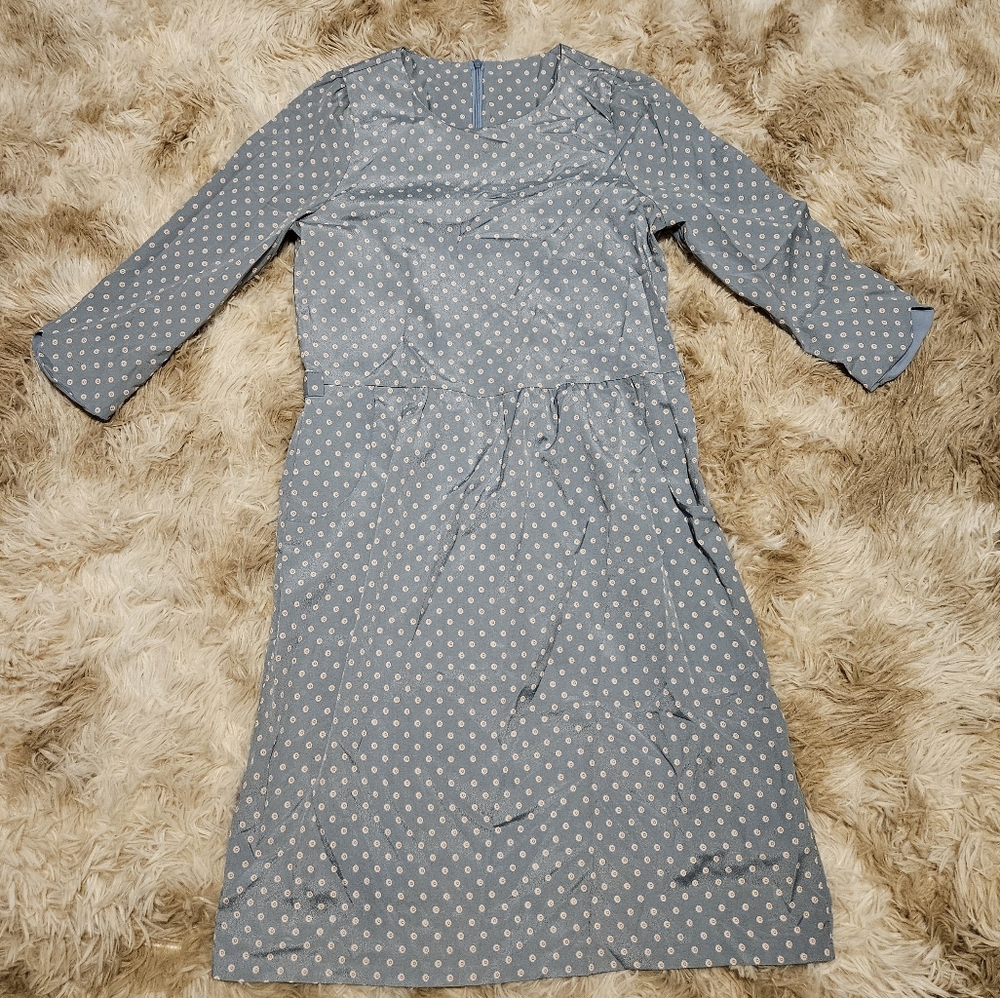 Made in Korea Daisy Bluish-Green Dress